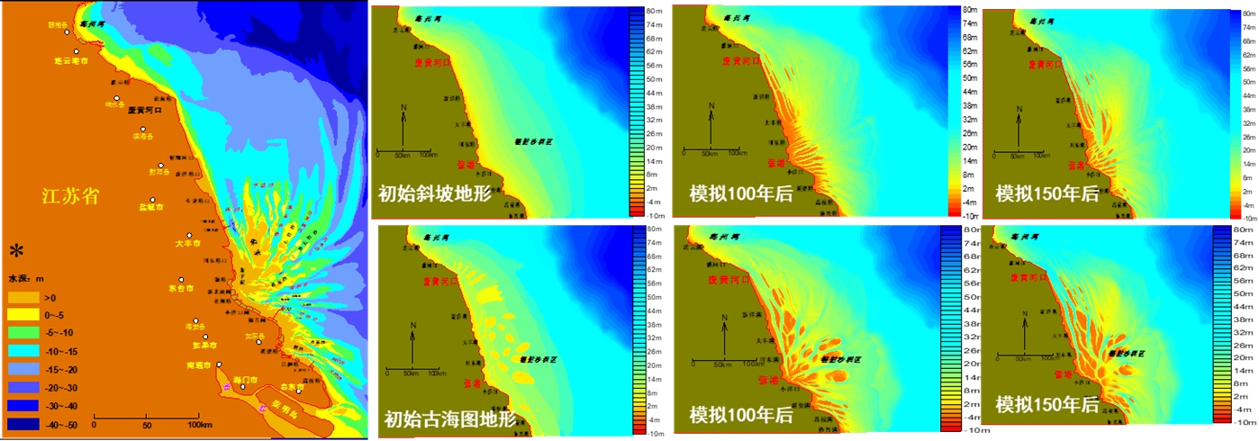 成功复演了南黄海辐射沙洲地貌形成及演变过程,明确了辐射状潮流场不